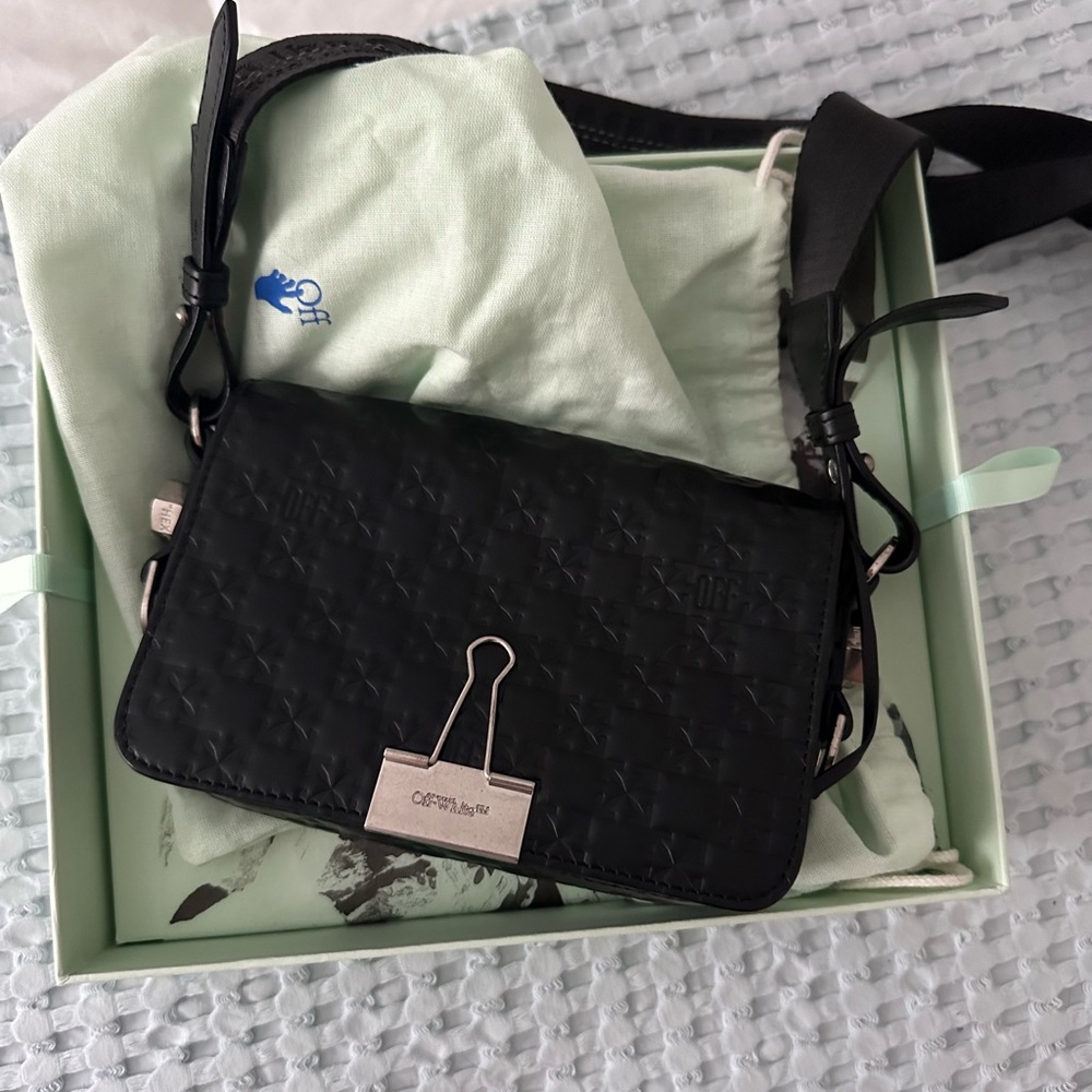 Off-white flap bag